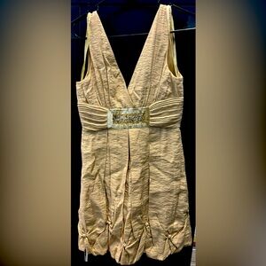 Elegant nude little beads cocktail dress. Great condition.